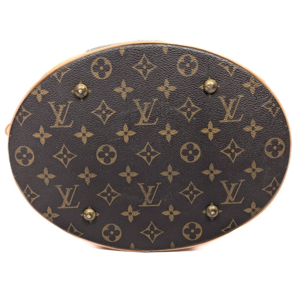 LOUIS VUITTON Bucket GM Monogram Canvas - Renewed Leather - Picture 7 of 15